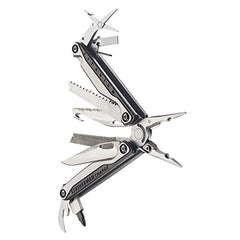 Leatherman Charge Plus TTi - Titanium multi-tool with all locking tools including knives, pliers, saw and screwdriver, camping and fishing tool made in the USA, in stainless steel