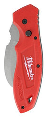 Milwaukee 48-22-1985 Fastback Hawk Bill Folding Knife w/Belt Clip and Lanyard Hole, Metal