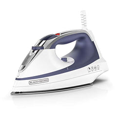 Black & Decker IR1070S Steam Advantage Nonstick Stainless Steel Iron, White/Blue