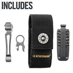 Leatherman Charge Plus TTi - Titanium multi-tool with all locking tools including knives, pliers, saw and screwdriver, camping and fishing tool made in the USA, in stainless steel